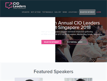 Tablet Screenshot of cio-leaders.com